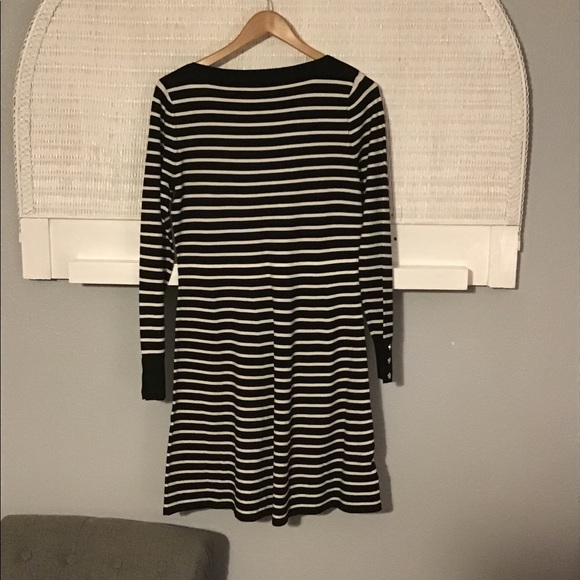 Loft Women’s Black and White Striped Dress (NWT) - Picture 6 of 10